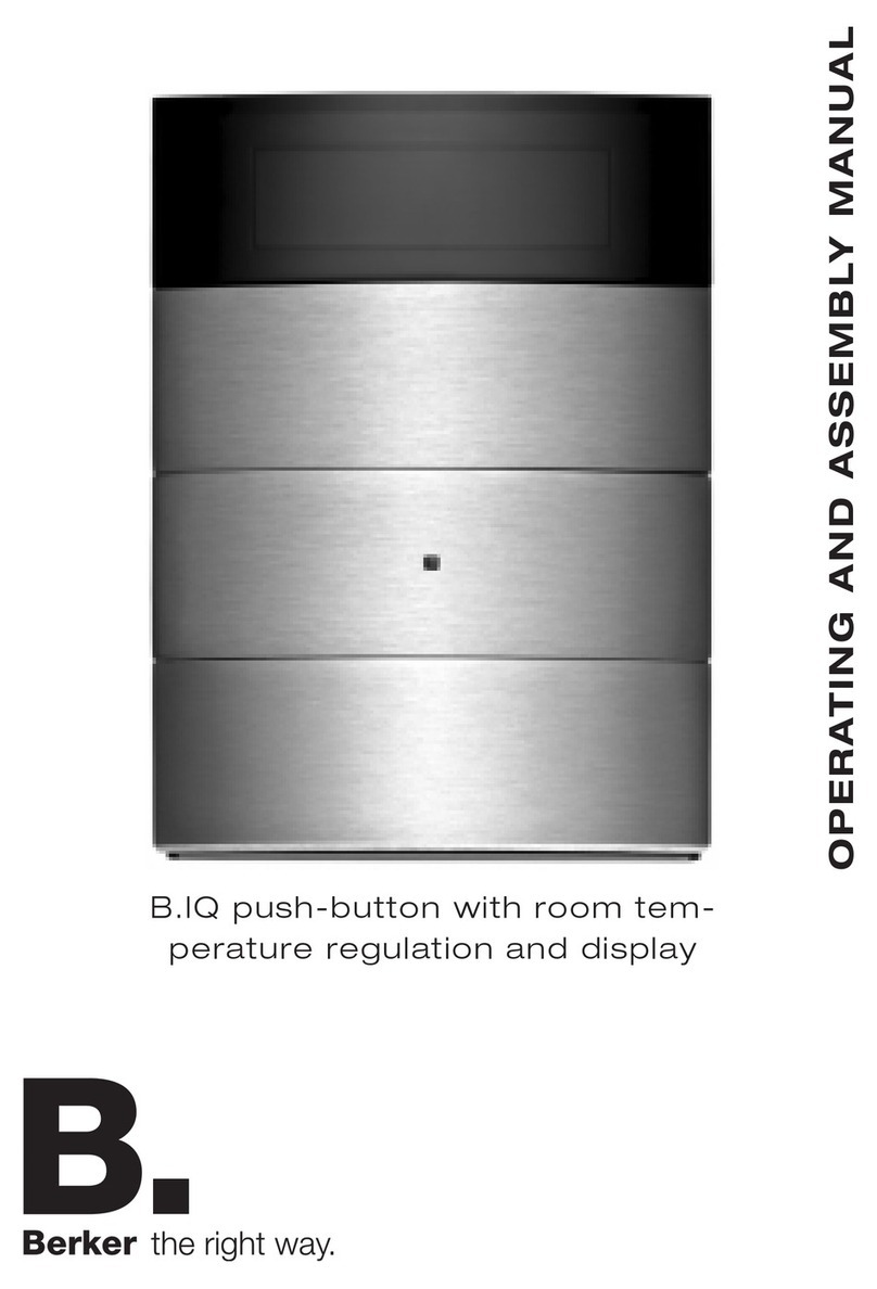 Berker B.IQ Operating and assembly manual