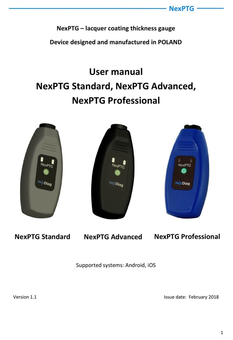 NEXDIAG NexPTG Standard user manual
