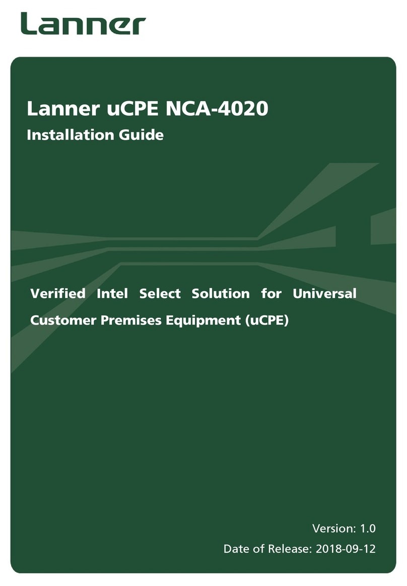 Lanner uCPE NCA-4020 installation guide