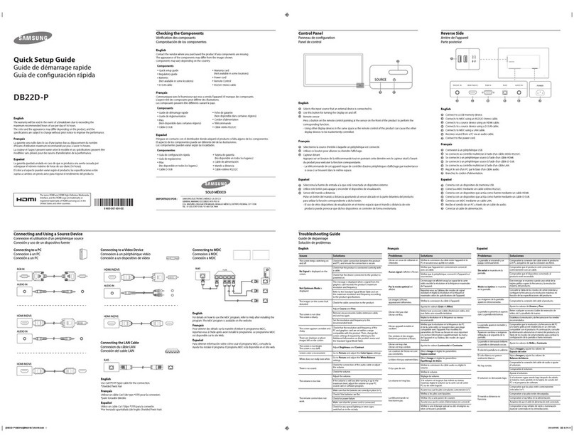 Samsung DB22D-P User manual