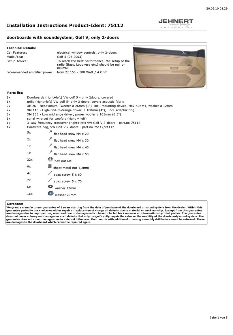 Jehnert 75112 installation instructions