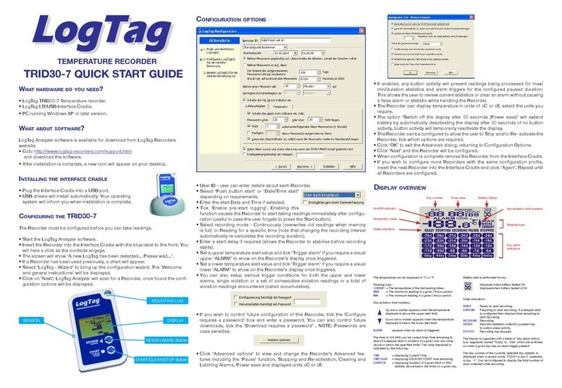LogTag TRID30-7 quick start guide