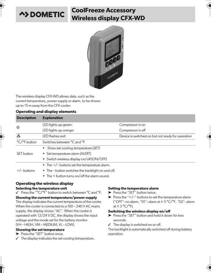 Dometic CFX-WD User manual