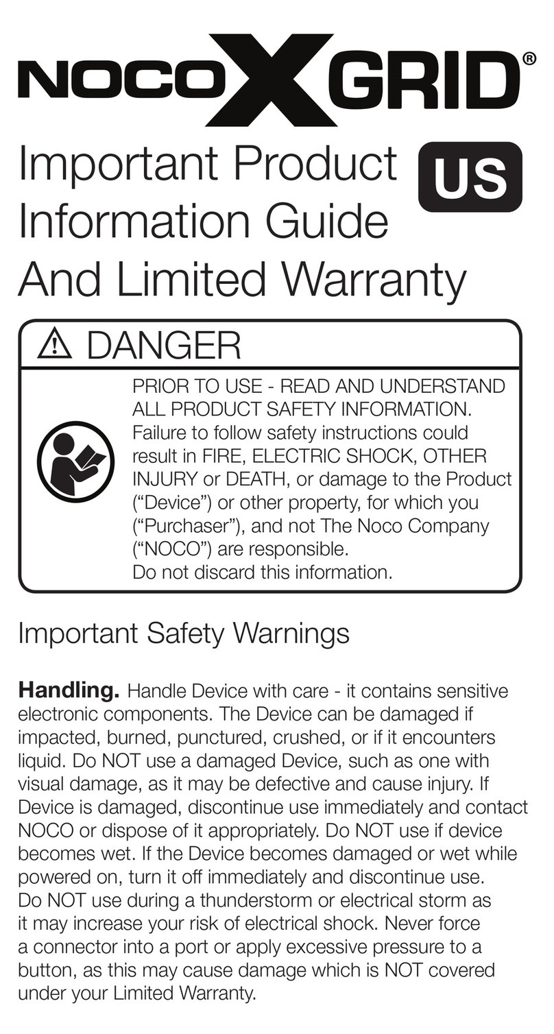 NOCO Genius XGrid User manual