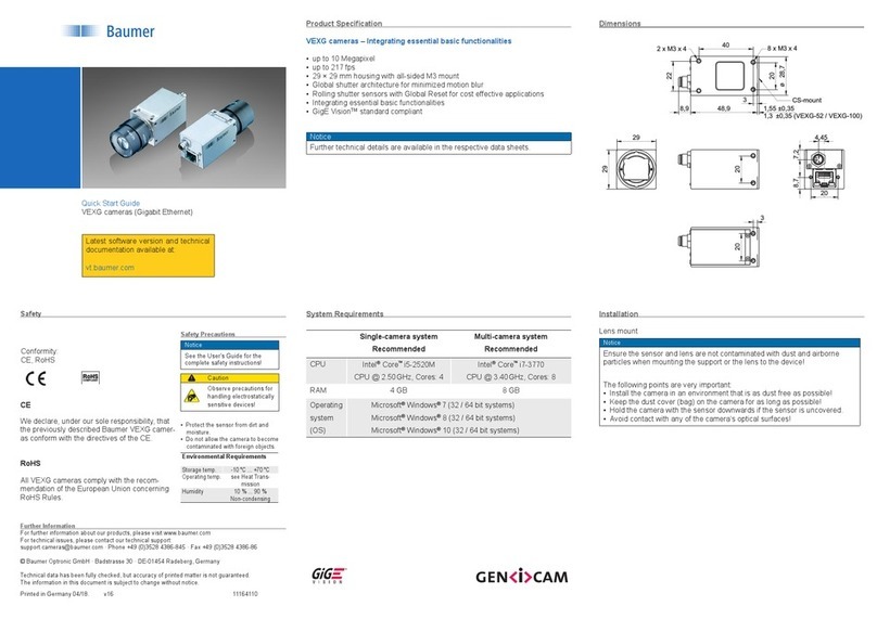 Baumer VEXG-52 quick start guide