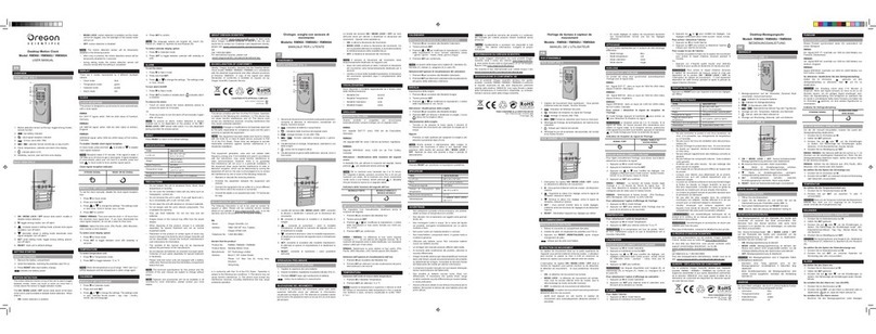 Oregon Scientific RM968A user manual