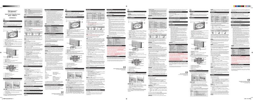 Oregon Scientific RMB899P user manual Oregon Scientific RMB899P user manual