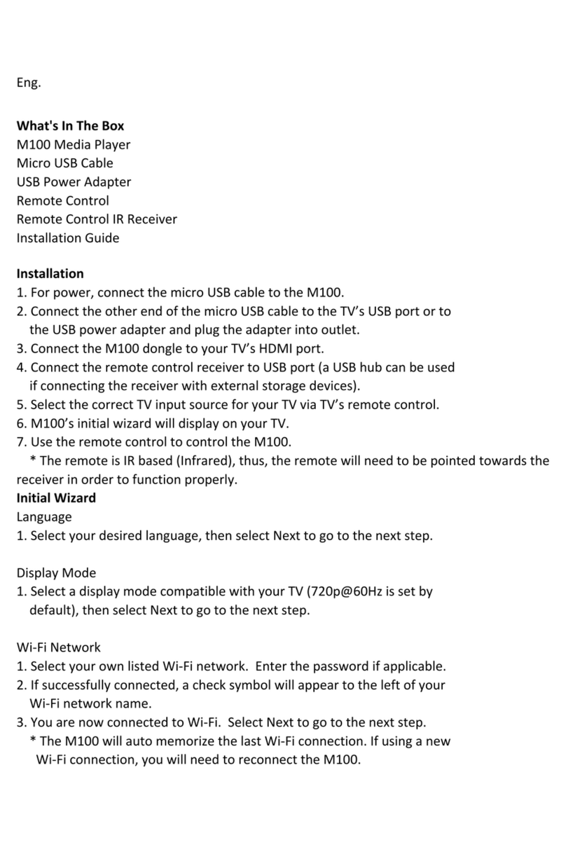 Meeboss M100 User manual