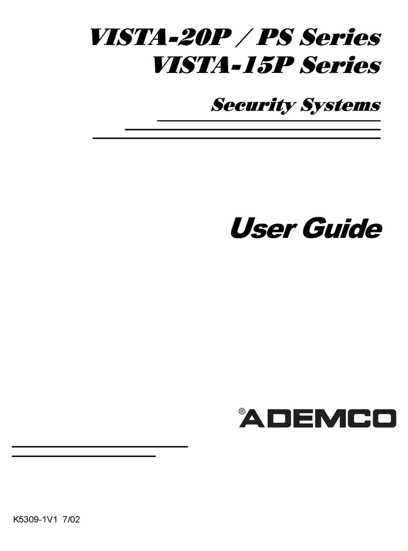ADEMCO VISTA-15P Series User manual