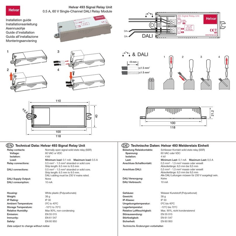HELVAR 493 installation guide