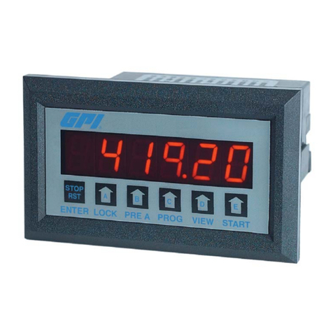 GPI GBM 110 Installation & operating instruction