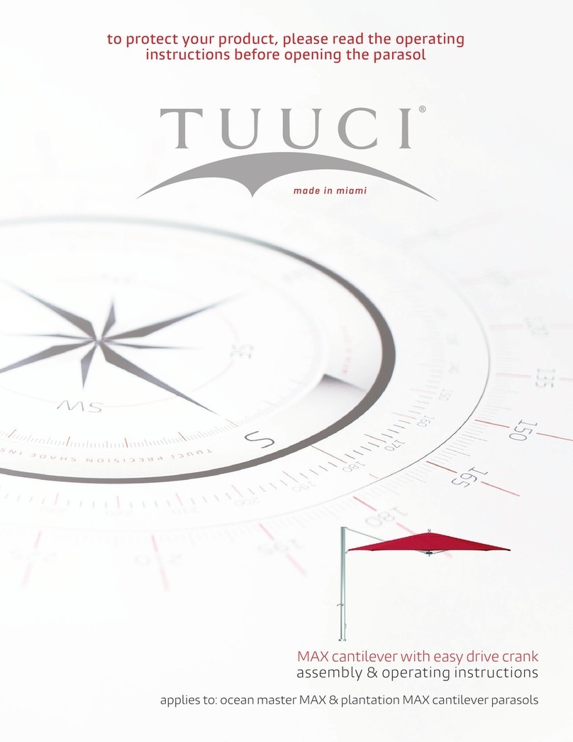 Tuuci Plantation MAX Cantilever Quick reference guide