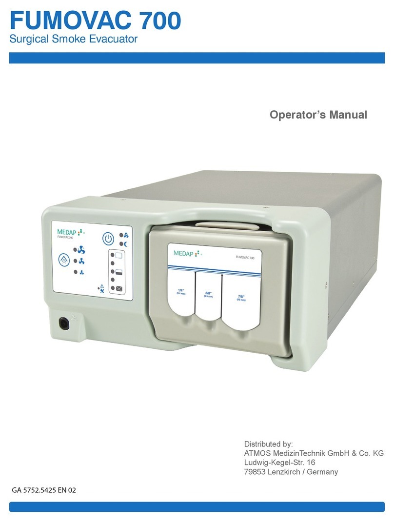 MEDAP FUMOVAC 700 Operator's manual