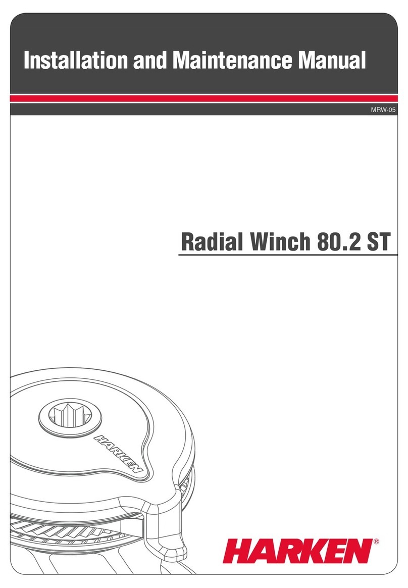 Harken Radial Winch 80.2 STA Installation and maintenance manual