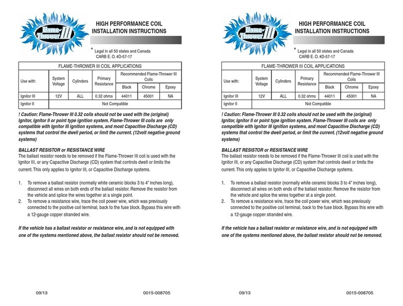 Petronics FLAME-THROWER III User manual