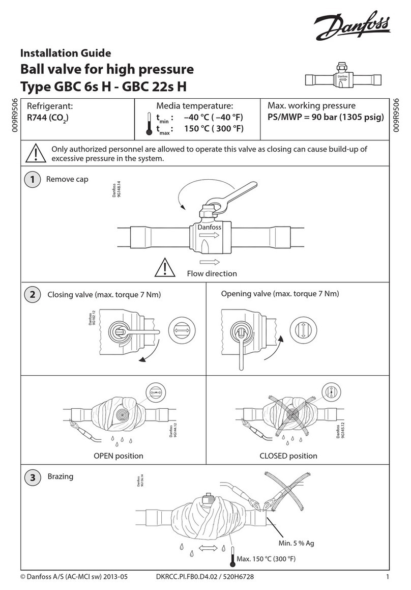 Danfoss GBC 6s H User manual