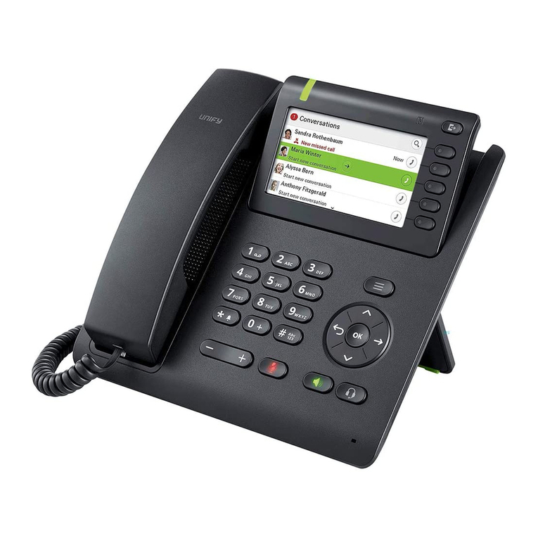 Unify OpenScape CP600 user guide
