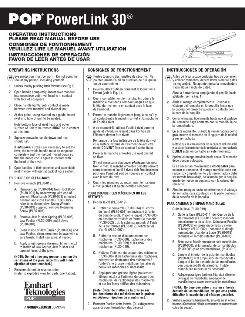 Pop PowerLink 30 User manual