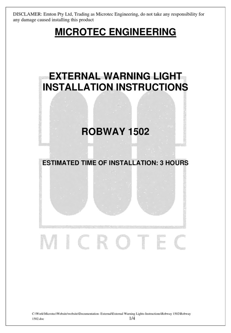 Microtec ROBWAY 1502 installation instructions