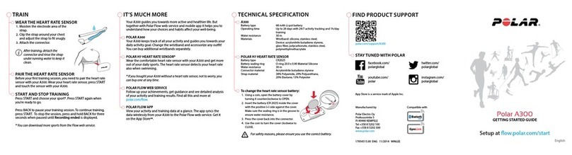 Polar Electro A300 Getting started guide
