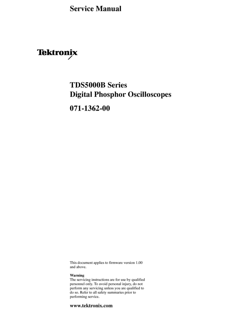 Tektronix TDS5000B Series User manual