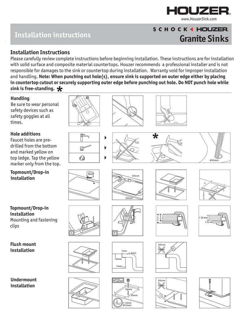 HOUZER Schock installation instructions