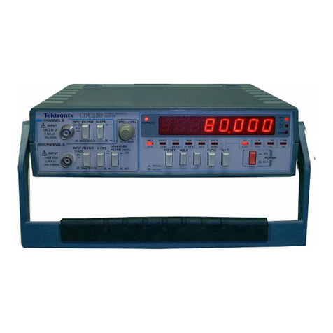 Tektronix CDC250 User manual