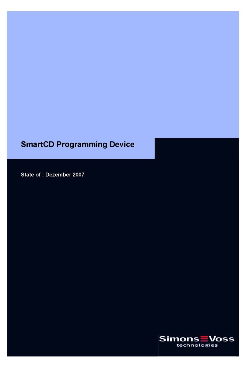 Simons Voss Technologies SmartCD User manual