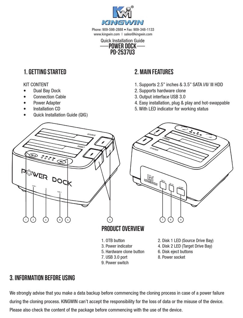 KWI POWER DOCK PD-2537U3 Quick installation guide