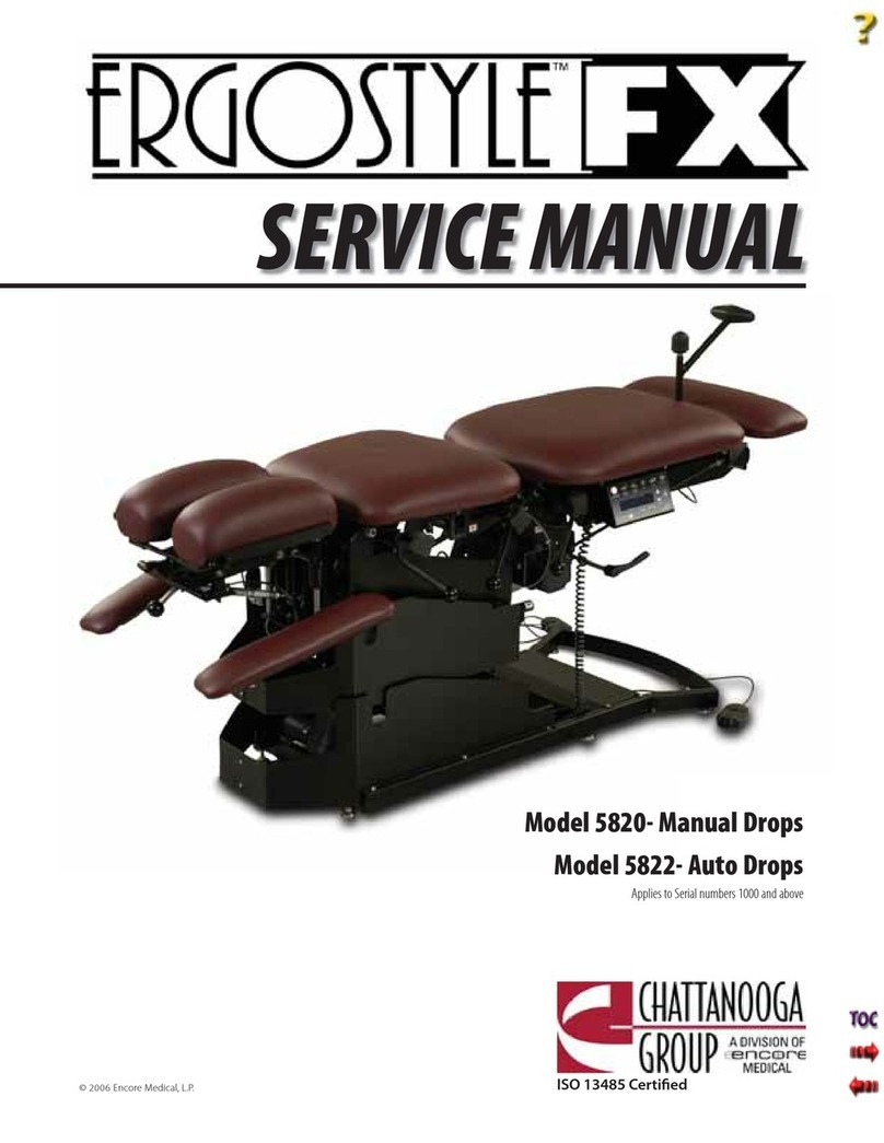 Chattanooga Group ERGOSTYLE FX 5820 Service manual Chattanooga Group ERGOSTYLE FX 5820 Service manual