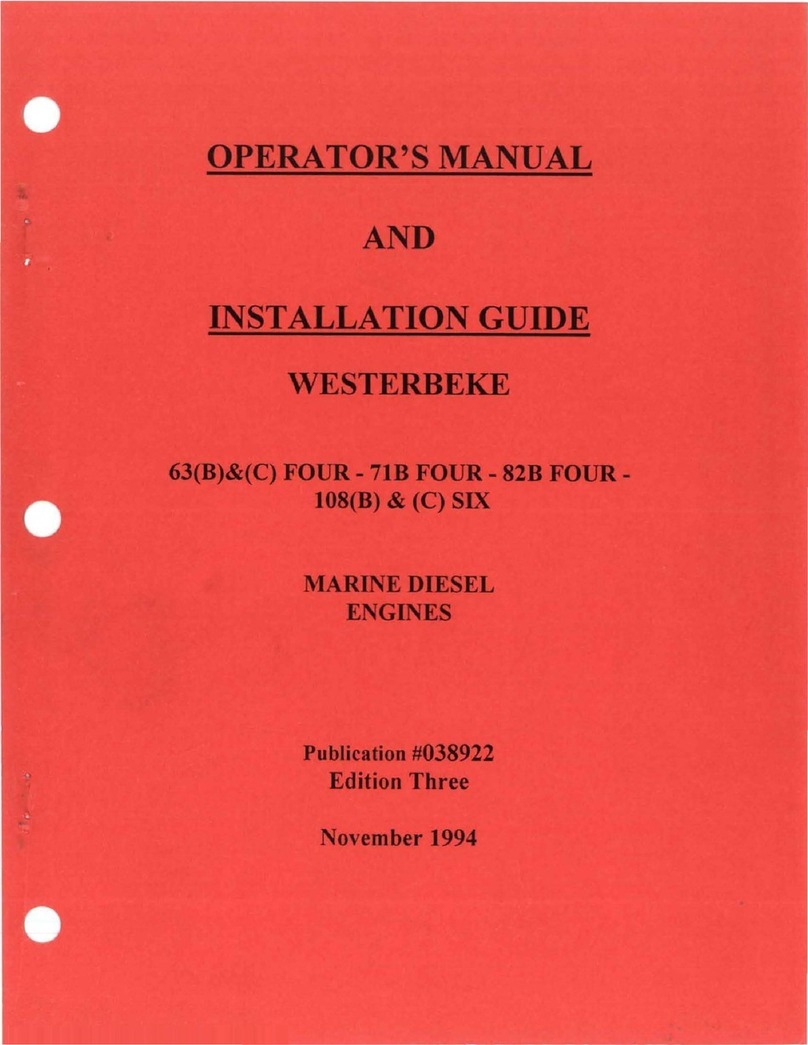 Westerbeke 63B FOUR Operators manual and installation guide