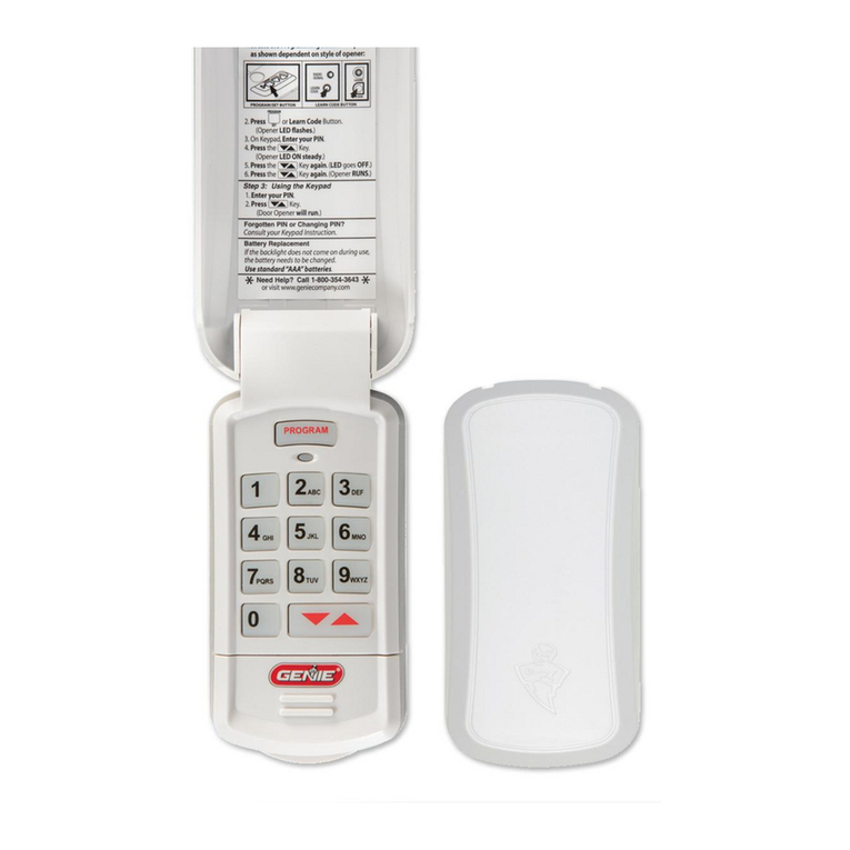 Genie GK-R Operating instructions