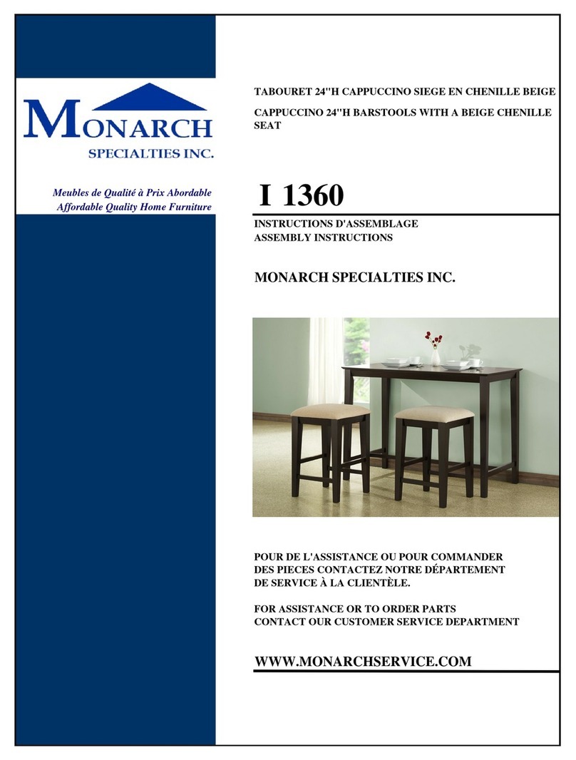 Monarch Specialties I 1360 Installation guide Monarch Specialties I 1360 Installation guide