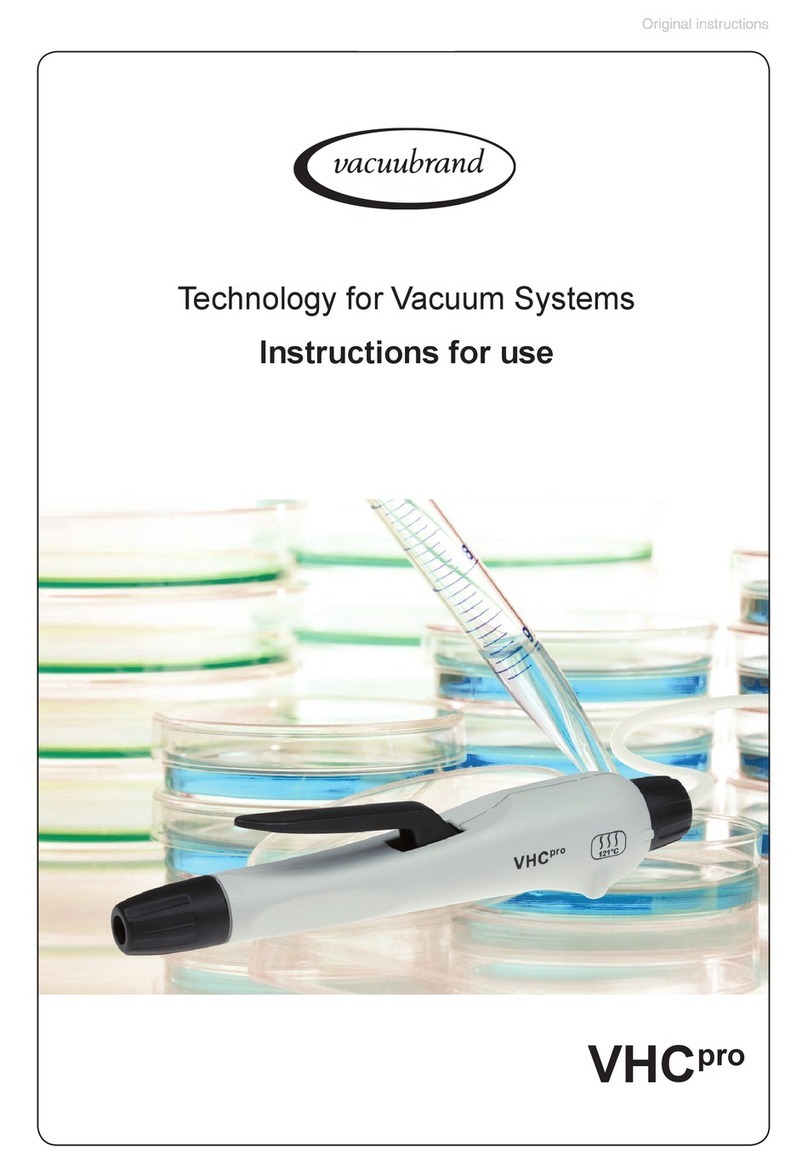 vacuubrand VHC pro User manual