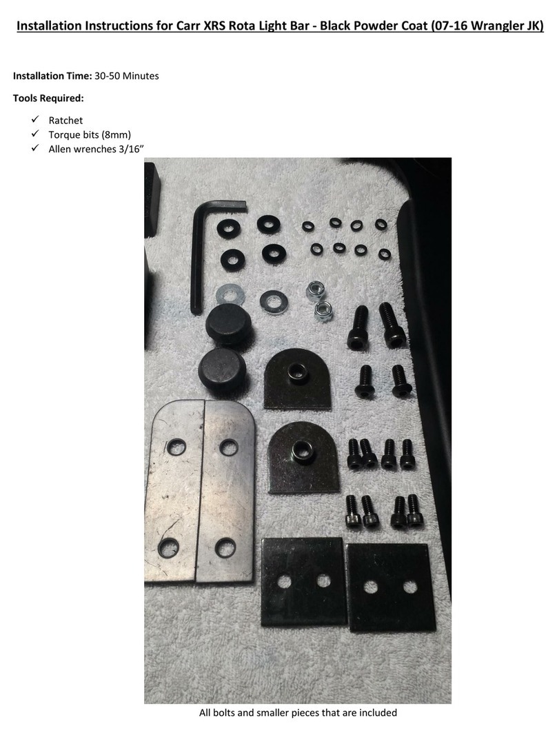 Carr XRS Rota User manual