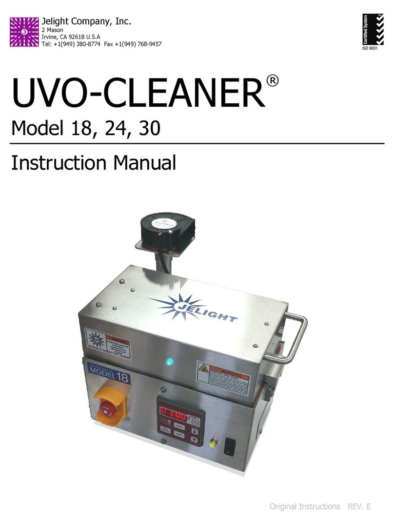 Jelight UVO-CLEANER instruction manual
