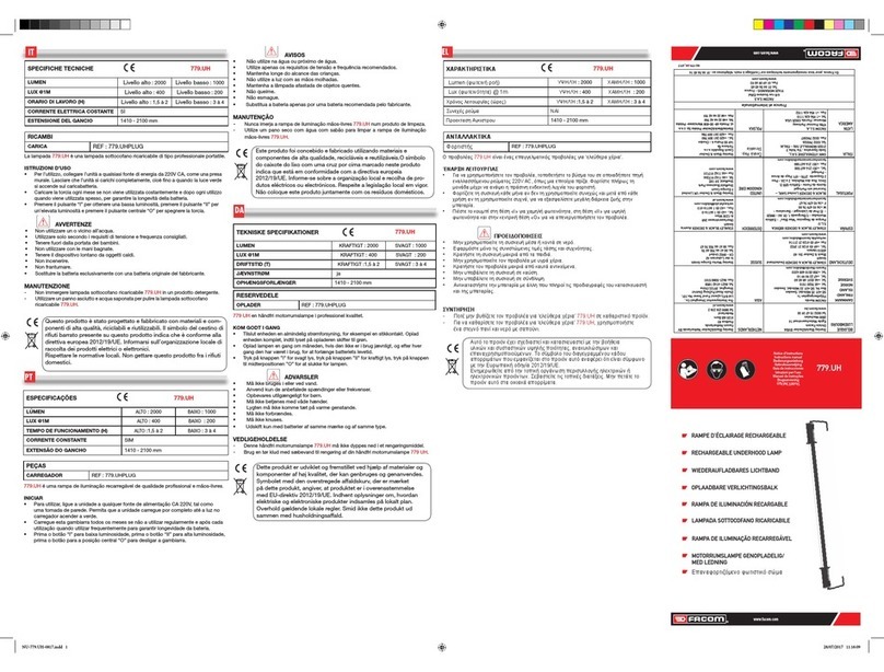 Facom 779.UH instruction manual