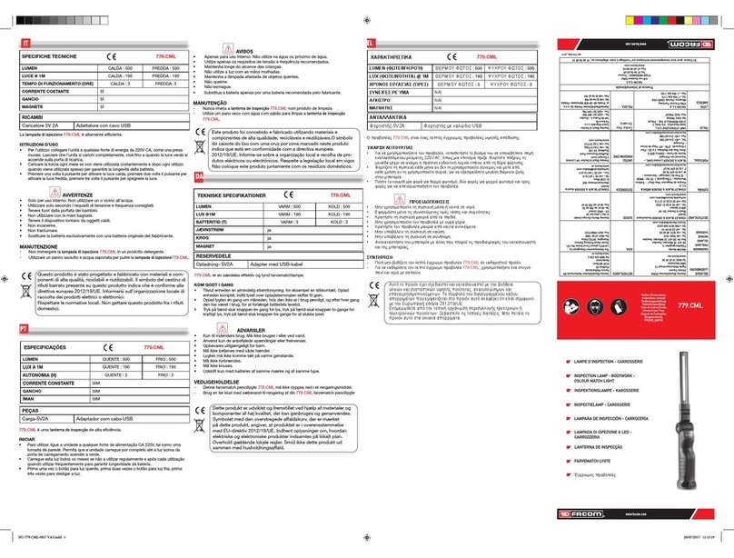 Facom 779.CML instruction manual