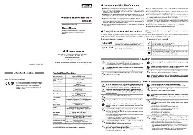 T&D RTR-53A user manual
