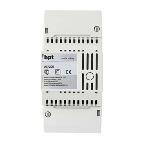 Bpt AS/200 installation instructions