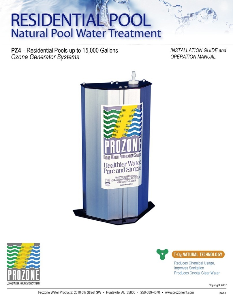 Prozone PZ4 Installation guide and operation manual Prozone PZ4 Installation guide and operation manual