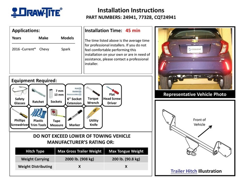 Draw tite 24941, 77328, CQT24941 User manual