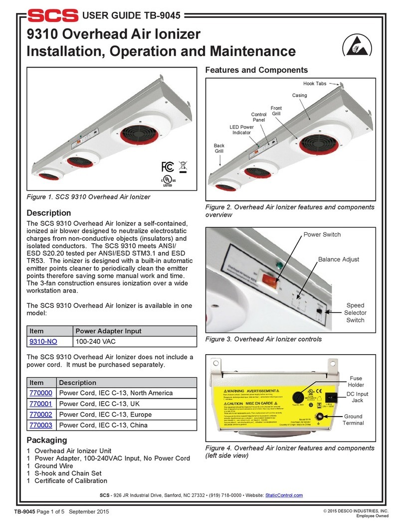 SCS 9310 Installation, operation and maintenance