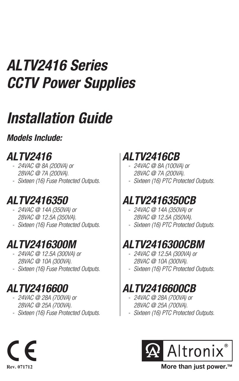 Altronix ALTV2416CB Operating and maintenance instructions