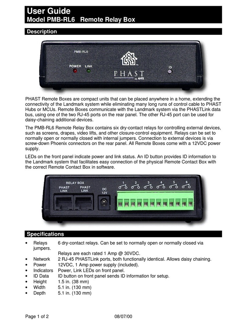 PHAST PMB-RL6 User manual