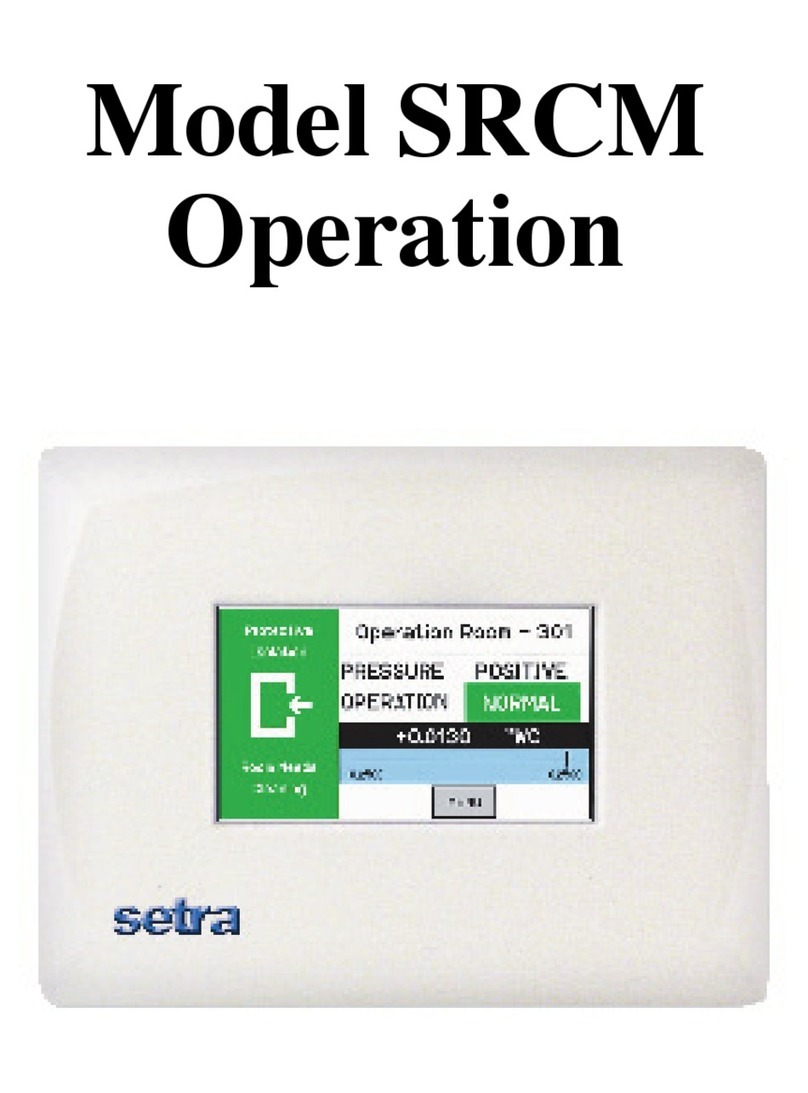 Setra Systems SRCM Installation manual