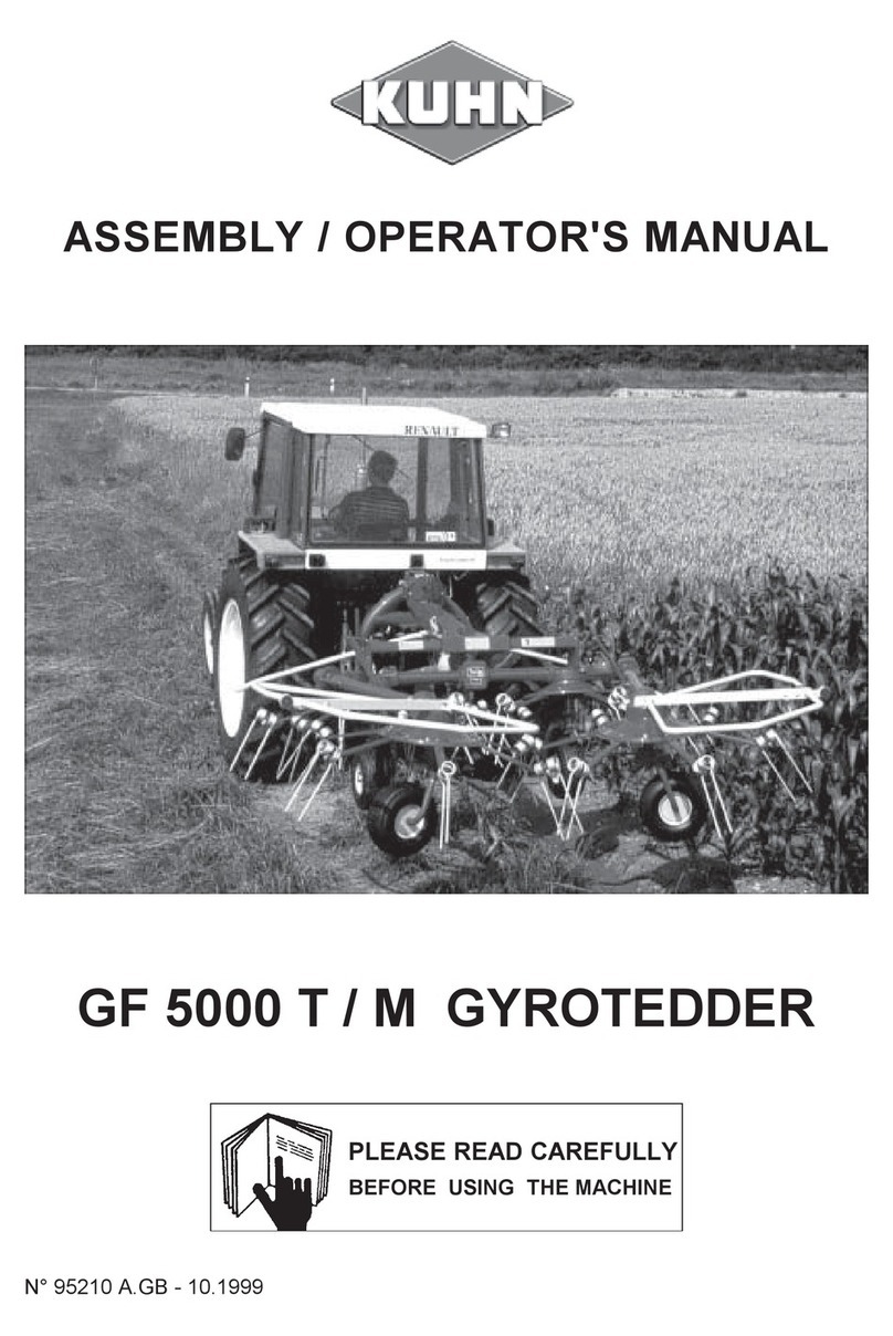 KUHN GF 5000 T Assembly and operators manual