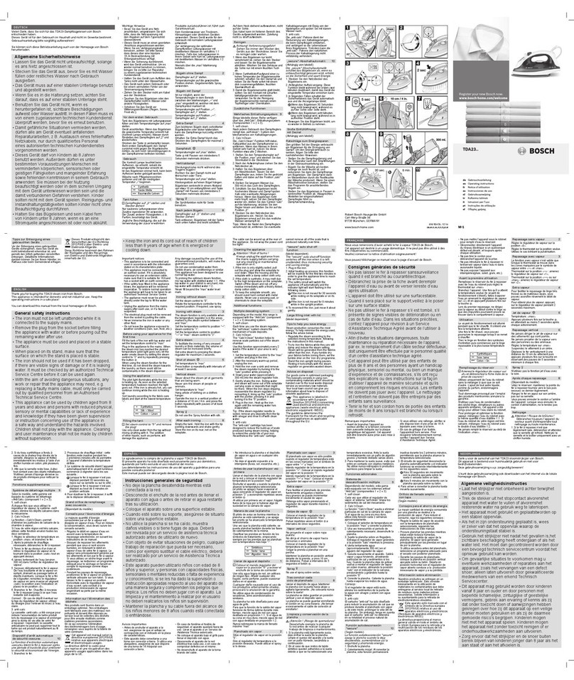 Bosch TDA 23 Series User manual