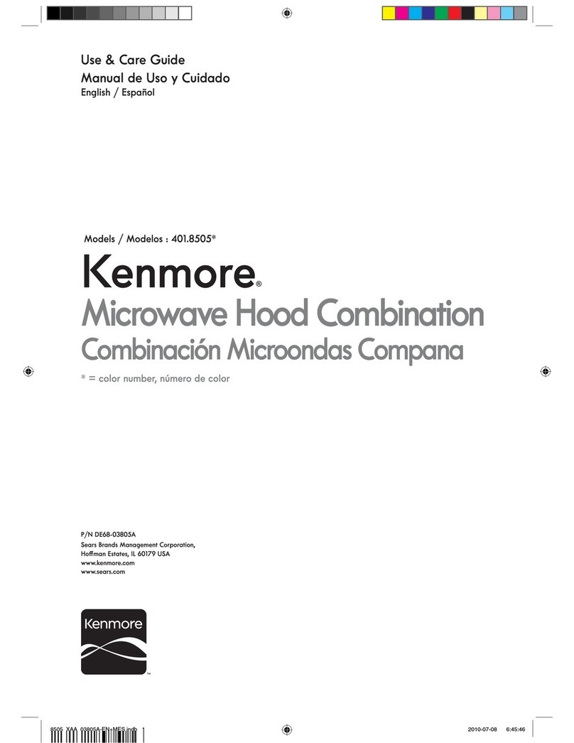 Kenmore 401.8505 Use & care guide