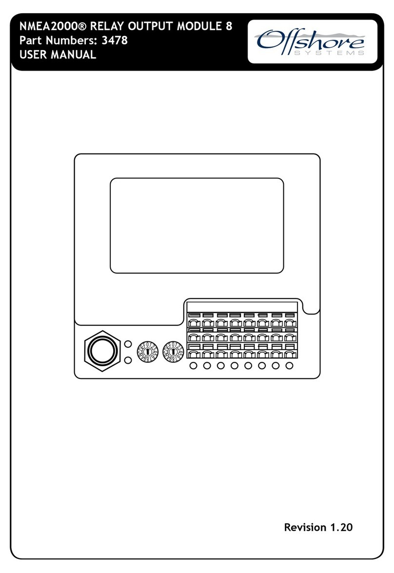 Offshore NMEA2000 RELAY OUTPUT MODULE 8 user manual